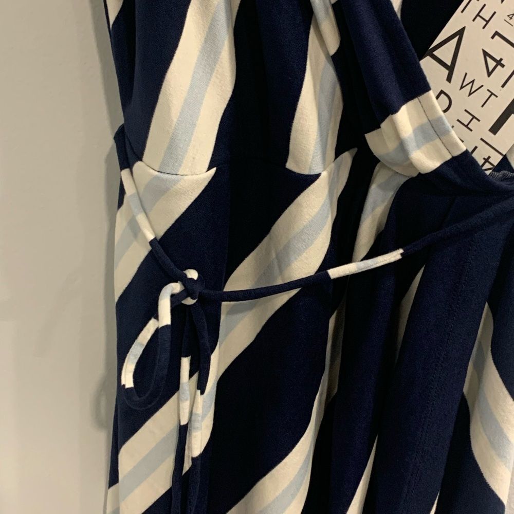 41 Hawthorn Blue and White Spaghetti Strap Sundress - Picture 5 of 8